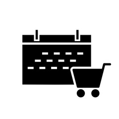 Shopping icon vector. Online shopping Illustration sign. Purchases symbol. Sale logo.