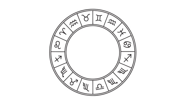 Intricate circular rune wheel design featuring ancient glyph symbols for decorative symbolism and mystic motif.