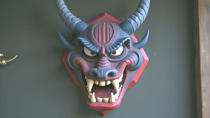 Menacing Demon Wall Decor Sculpture