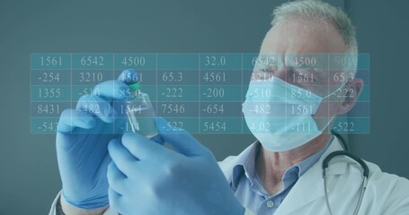 The doctor is holding a vaccine for covid-19 - Powered by Adobe