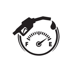 indicator fuel icon vector logo template
