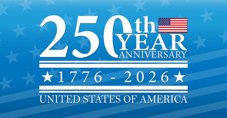 250th anniversary USA Background Logo
