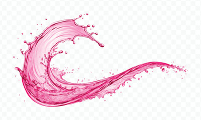 realistic smooth liquid water splash with drops in different color style isolated on transparent background
