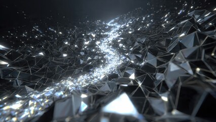 Abstract Low Poly Background