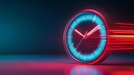 A sleek and modern representation of speed and time.