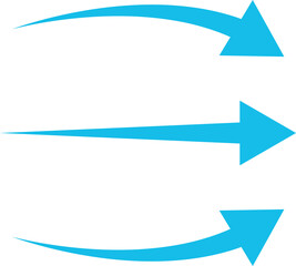 Obraz premium Air flow arrows collection. Wind stream, fresh water direction, conditioner or filter system infographic elements. Vector arrow icons set