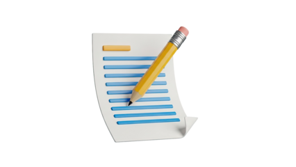 Pencil Writing on Document