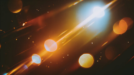 Vibrant stage lights illuminating the night