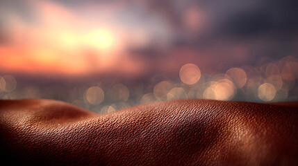 Sunset over calm waters