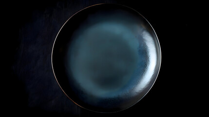 Abstract Dark Blue Circular Gradient Background