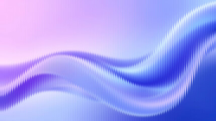 Vibrant wavy lines in purple and blue gradient background