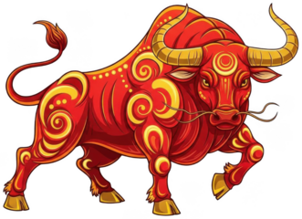 Red Bull png Taurus cutout Ox png Cattle cutout Bison png Steer cutout Bullhead png Livestock cutout Horned png Animal cutout Beast png Creature