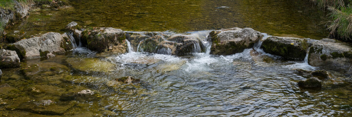 Flu&szlig; Rottach, Gebirgsbach, Rottach-Egern, Mangfallgebirge, Oberbayern, Bayern, Deutschland