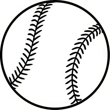 baseball sketch illustration