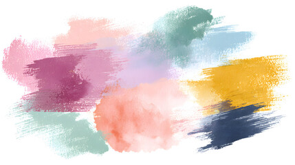 Abstract color brush strokes