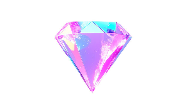 Vivid, prismatic gemstone against a black background - Powered by Adobe