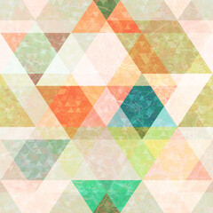Geometric Prism Triangles Pastel Pattern