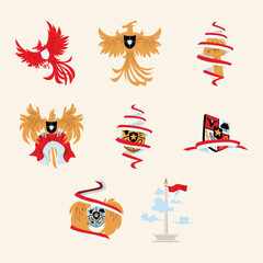 Pancasila Day Indonesian National Symbol Illustration