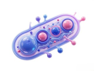 cell membrane, signal binding concept, isolated on white background
