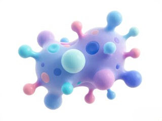 cellular reaction, pharmacodynamic response flow, isolated on white background