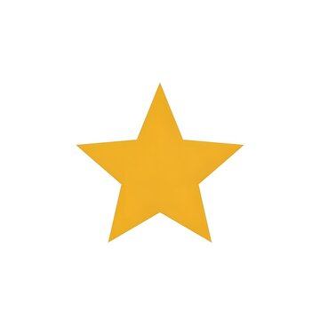 gold star isolated on white