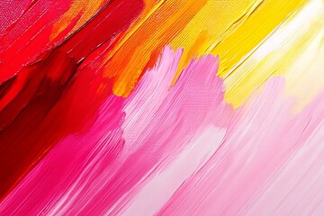 Vibrant Abstract Art Backdrop Featuring Dynamic Diagonal Brush Strokes in Bold Colors and Textures