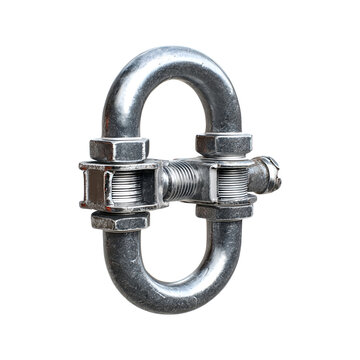 Pipe clamp, isolated on transparent background