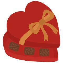 heart shaped chocolate box