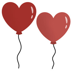 heart shaped balloons
