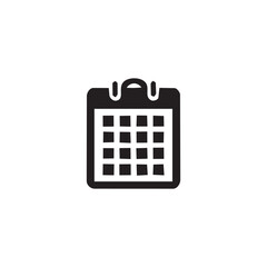 Calendar icon isolated on white background