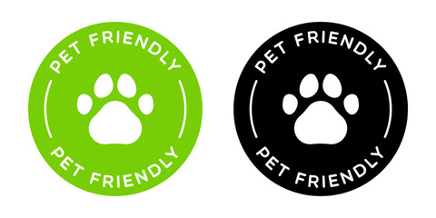 Round Vector Pet Friendly Labels