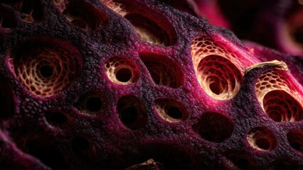 Closeup of a Lotus Seed Head