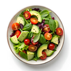 front view of delicious vegan salad with fresh