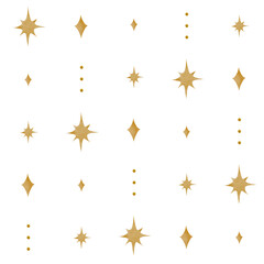 Stars festive seamless pattern design. Hand drawn print with big stars for fabrics, clothes, wallpaper, wrapping paper