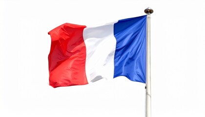&ldquo;Elegant display of the French national flag waving proudly.&rdquo;