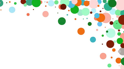 Colorful abstract circles in vibrant gradient pattern for creative background design isolated on transparent background