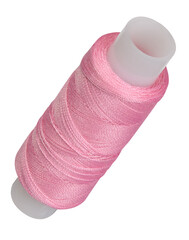 spool of pink thread