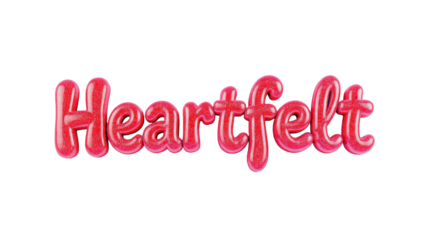 Heartfelt Pink Text