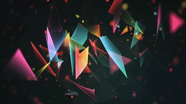 Abstract prismatic light show