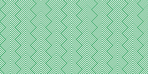 Green and White Lattice Seamless Geometric Pattern