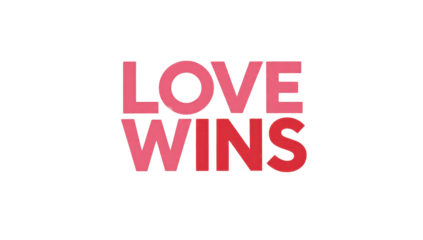 Love Wins typography design