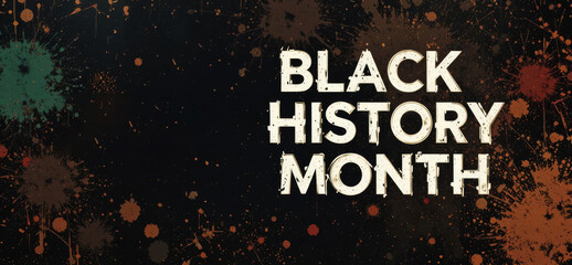 Abstract background with red, yellow and green against black background with copy space , to Celebrate Black History Month