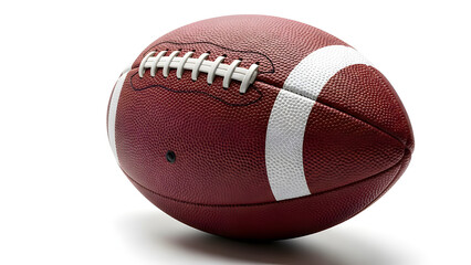 A single American football, ready for the game