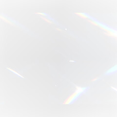 Radiant Color Refraction PNG.Rainbow Crystal Light Overlay