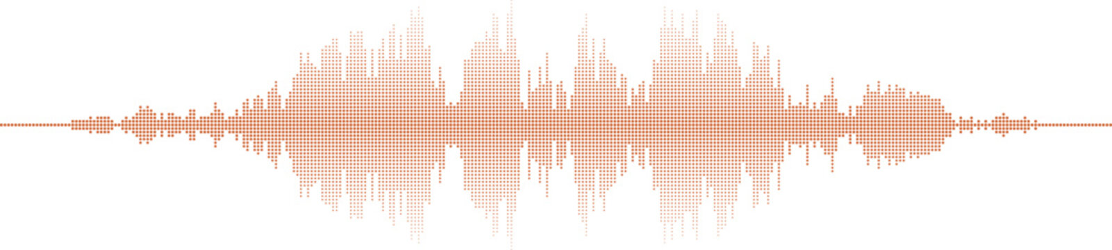 Sound waveform illustration Vector