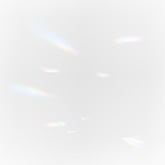 Radiant Crystal Light Effects.Luminous Prism Spectrum Overlay