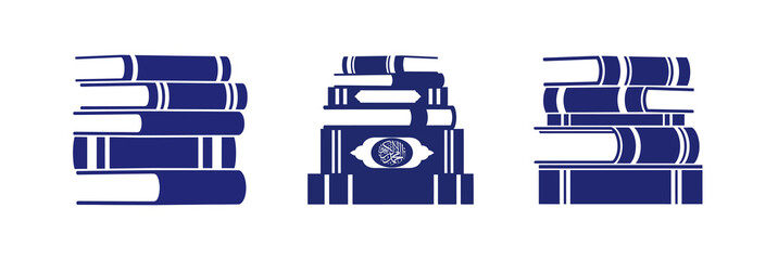 Conceptual illustration of stacked books, symbolizing knowledge acquisition, deep learning, and intellectual pursuit, with an abstract eye motif representing insight and wisdom
