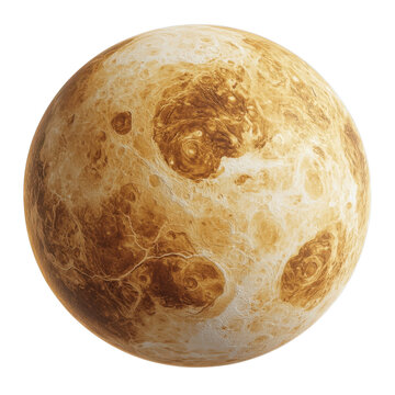 Planet Venus on transparent background