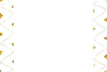 Luxury Glitter Gold Scribble Line Cutout