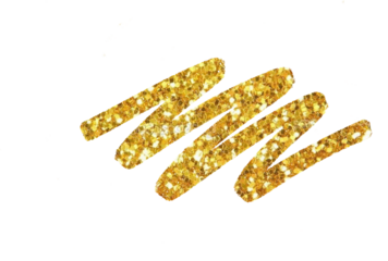 Abstract Sparkling Gold Glitter Scribble Stroke